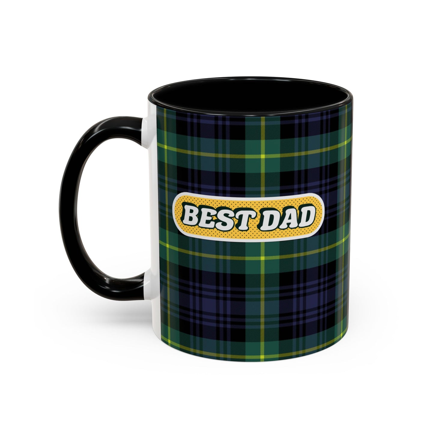 Best Dad Plaid Coffee Mug - 11oz & 15oz