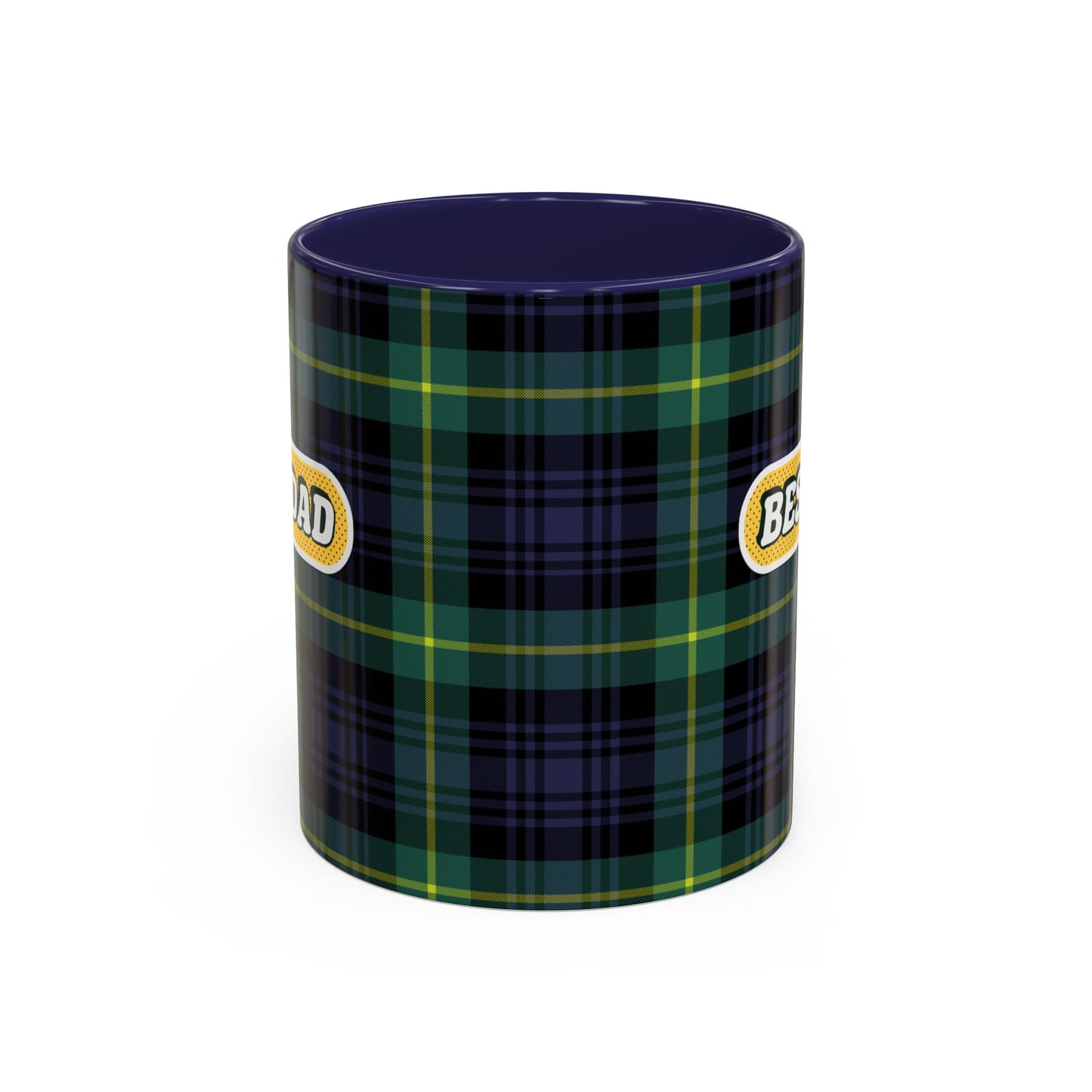 Best Dad Plaid Coffee Mug - 11oz & 15oz