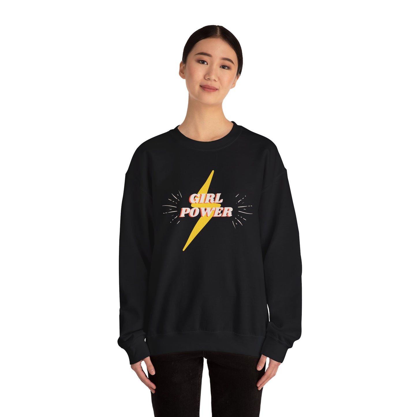 Mom's Girl Power Crewneck Sweatshirt - Cozy and Empowering Apparel