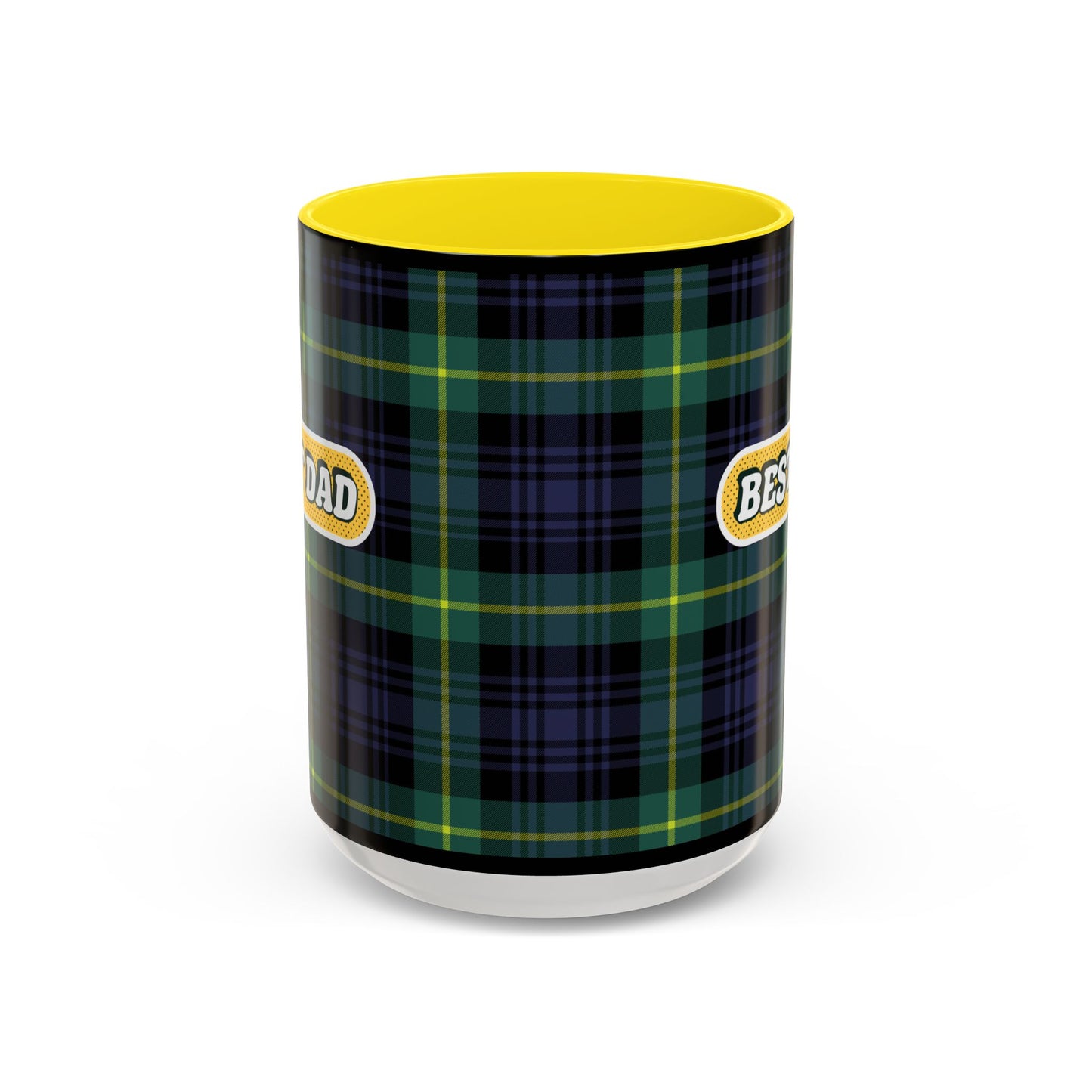 Best Dad Plaid Coffee Mug - 11oz & 15oz