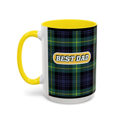 Best Dad Plaid Coffee Mug - 11oz & 15oz
