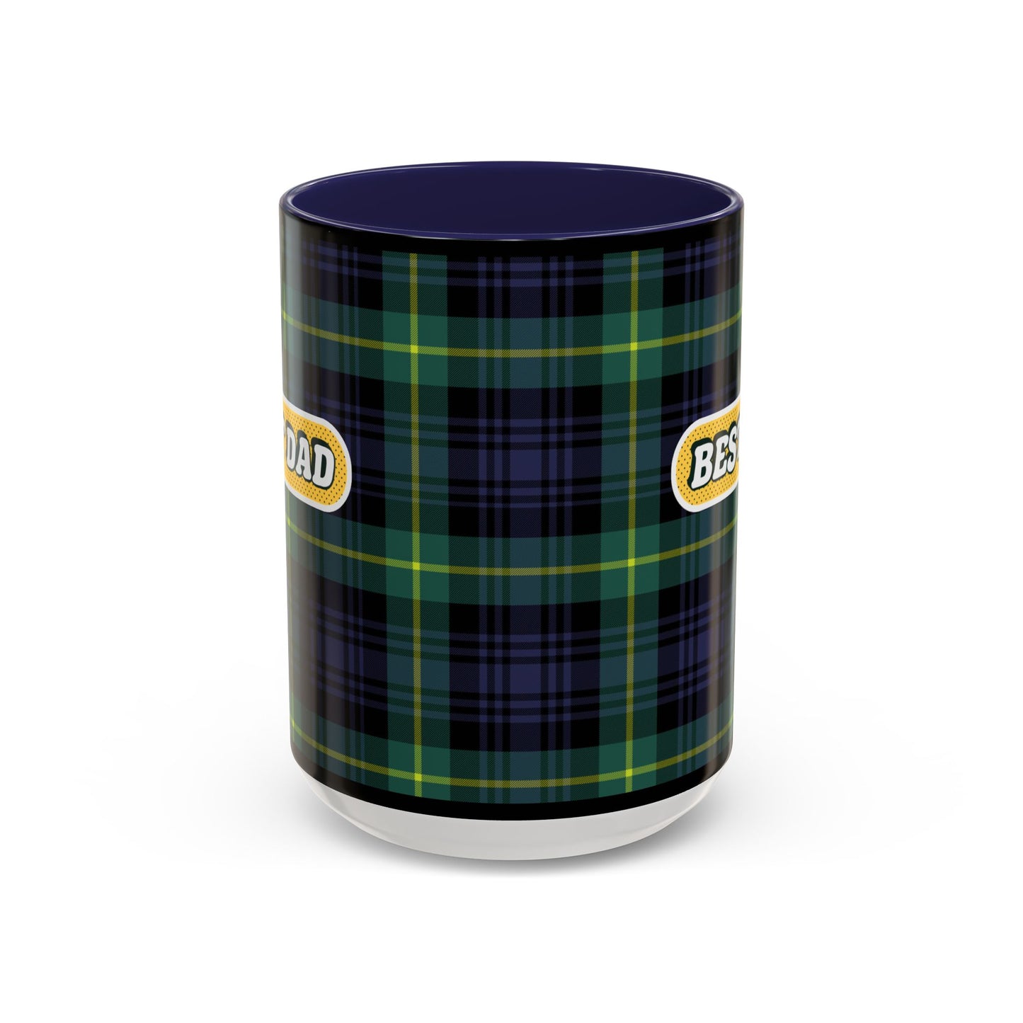 Best Dad Plaid Coffee Mug - 11oz & 15oz