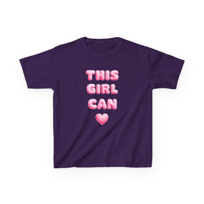 'This Girl Can' Empowering Girls Tee - Cute & Confident Design