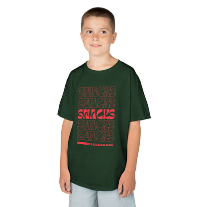 Red Boys Snacks Tee - Fun & Comfy Cotton T-Shirt for Snack Lovers