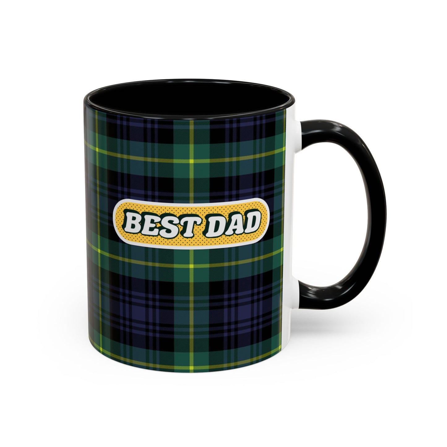 Best Dad Plaid Coffee Mug - 11oz & 15oz