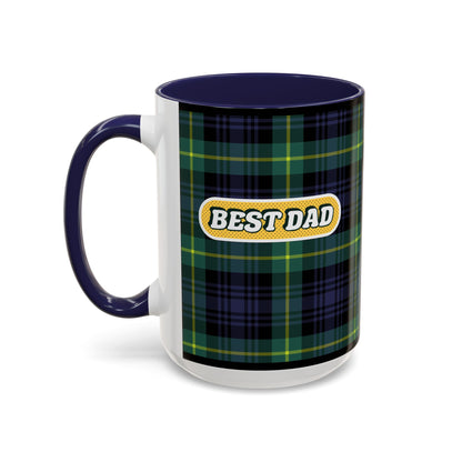 Best Dad Plaid Coffee Mug - 11oz & 15oz