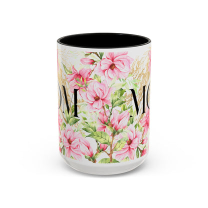 Floral Mom Accent Coffee Mug - Perfect Gift for Mother's Day