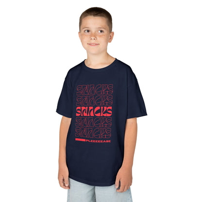Red Boys Snacks Tee - Fun & Comfy Cotton T-Shirt for Snack Lovers