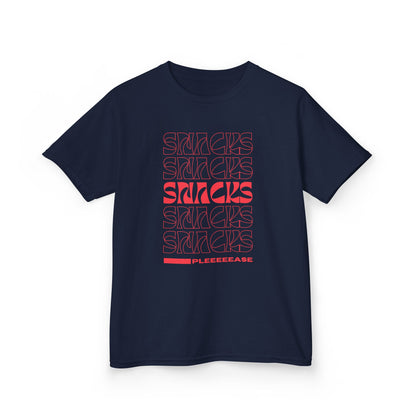 Red Boys Snacks Tee - Fun & Comfy Cotton T-Shirt for Snack Lovers