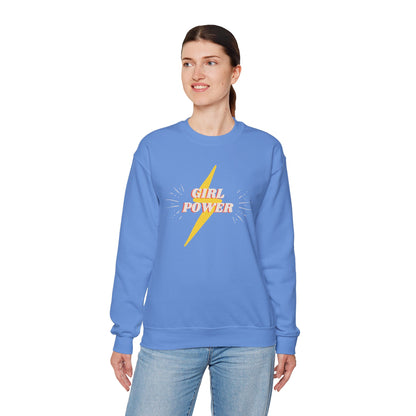 Mom's Girl Power Crewneck Sweatshirt - Cozy and Empowering Apparel
