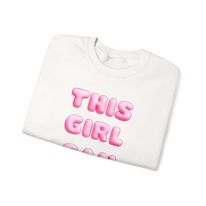 Girl Power Crewneck Sweatshirt - This Girl Can Statement