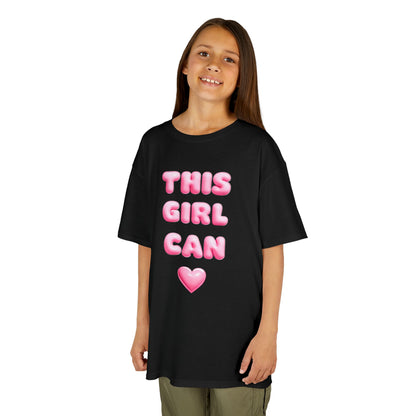 'This Girl Can' Empowering Girls Tee - Cute & Confident Design