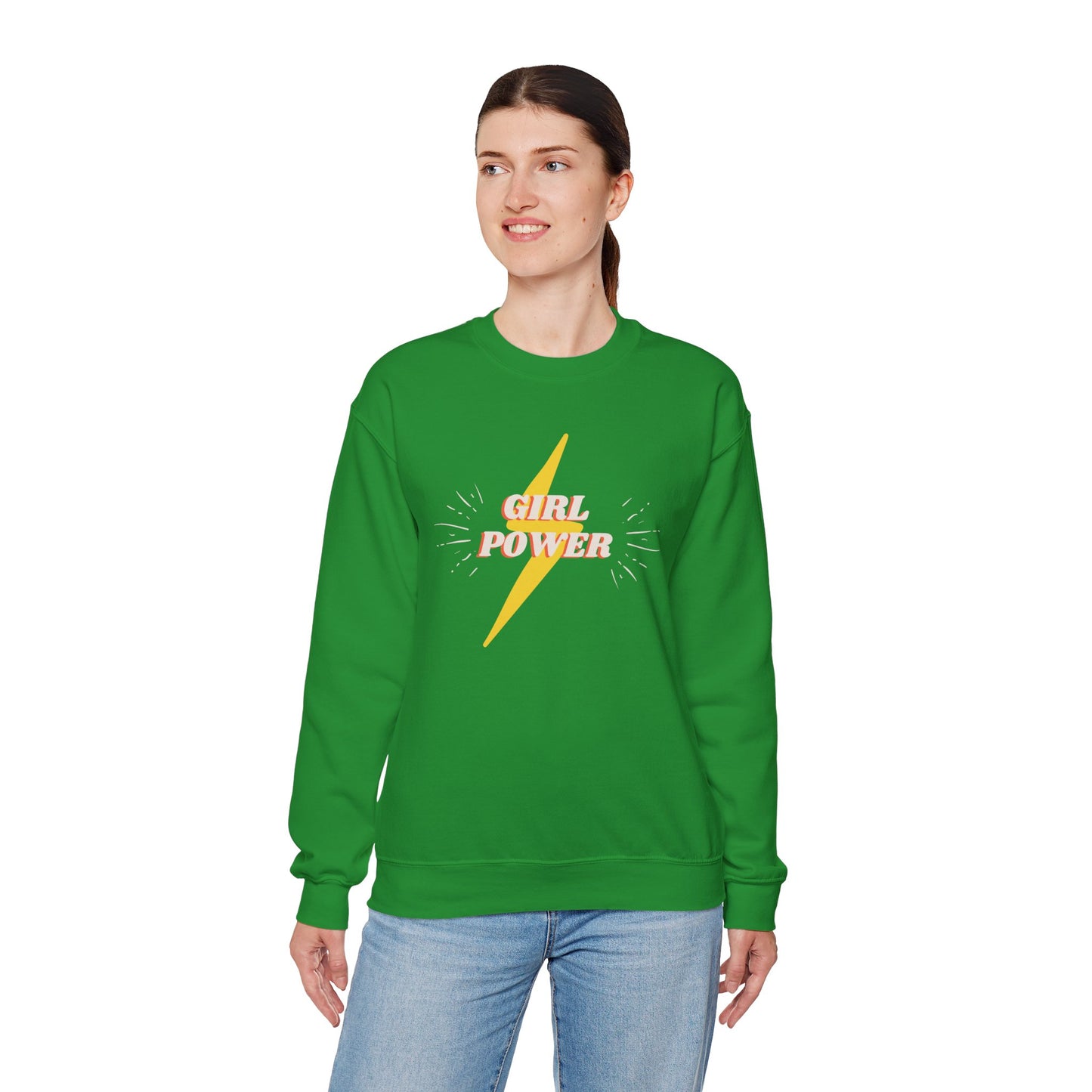 Mom's Girl Power Crewneck Sweatshirt - Cozy and Empowering Apparel