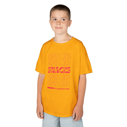 Red Boys Snacks Tee - Fun & Comfy Cotton T-Shirt for Snack Lovers