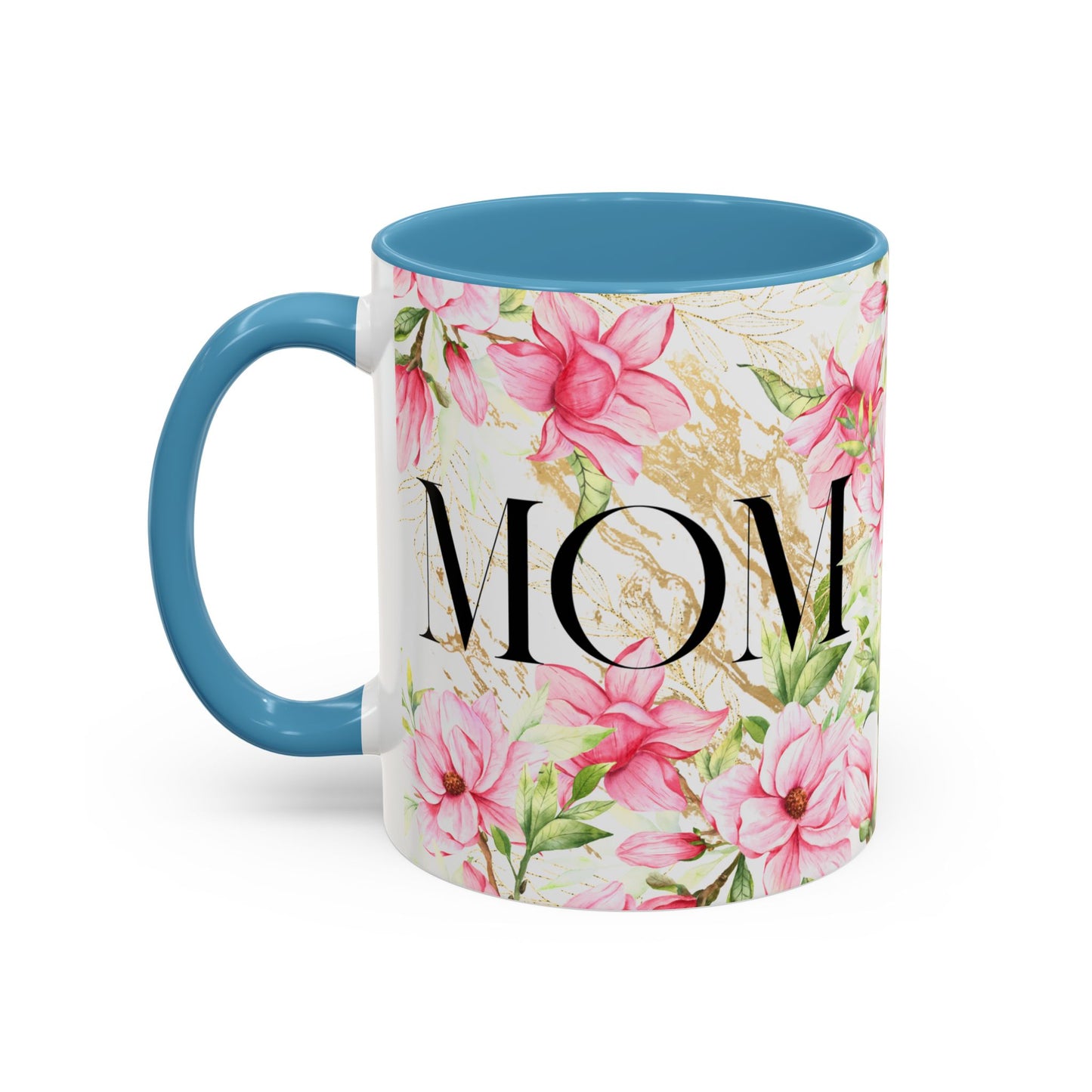 Floral Mom Accent Coffee Mug - Perfect Gift for Mother's Day