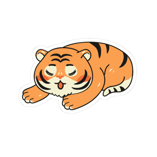 Napping Tiger Sticker