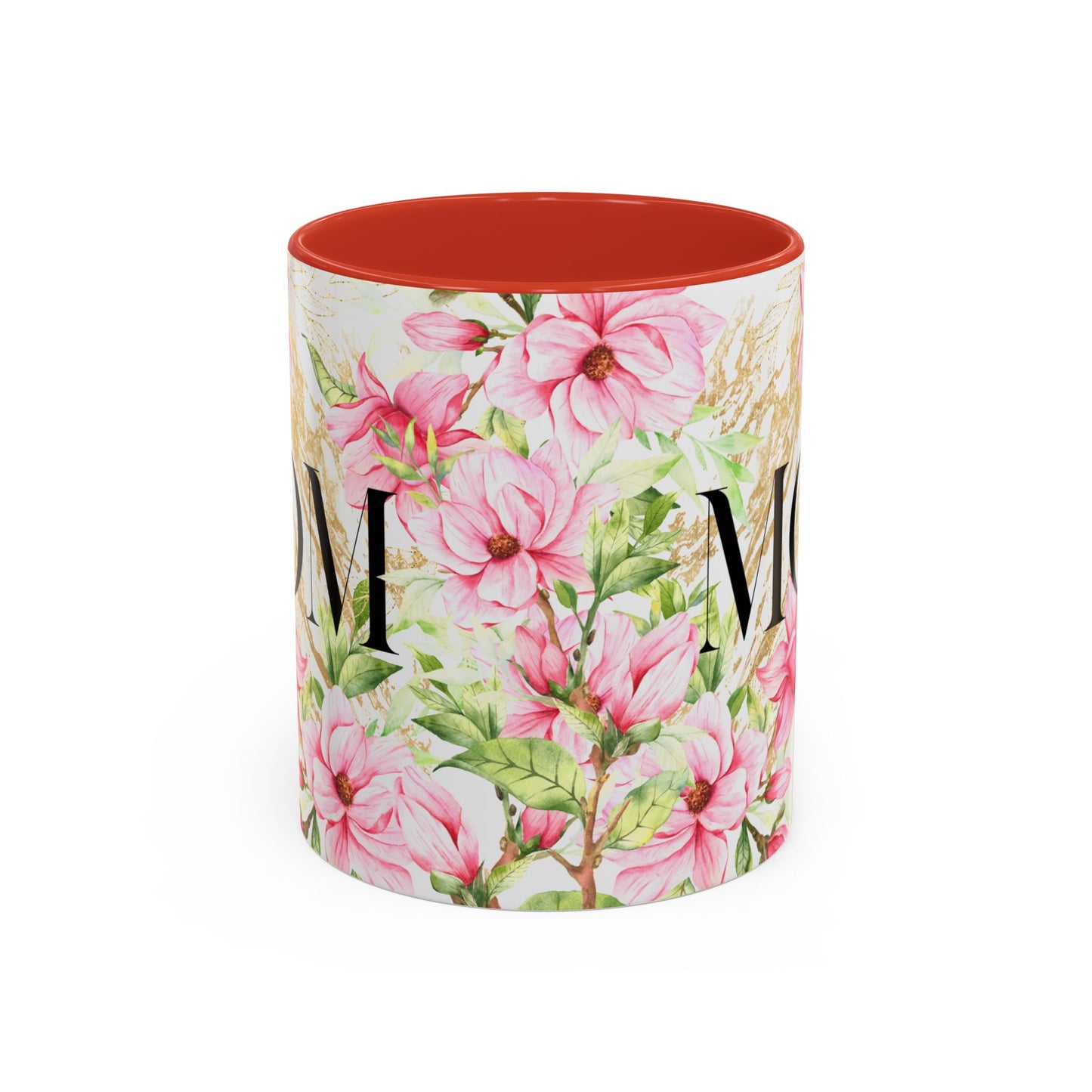 Floral Mom Accent Coffee Mug - Perfect Gift for Mother's Day