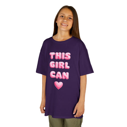 'This Girl Can' Empowering Girls Tee - Cute & Confident Design
