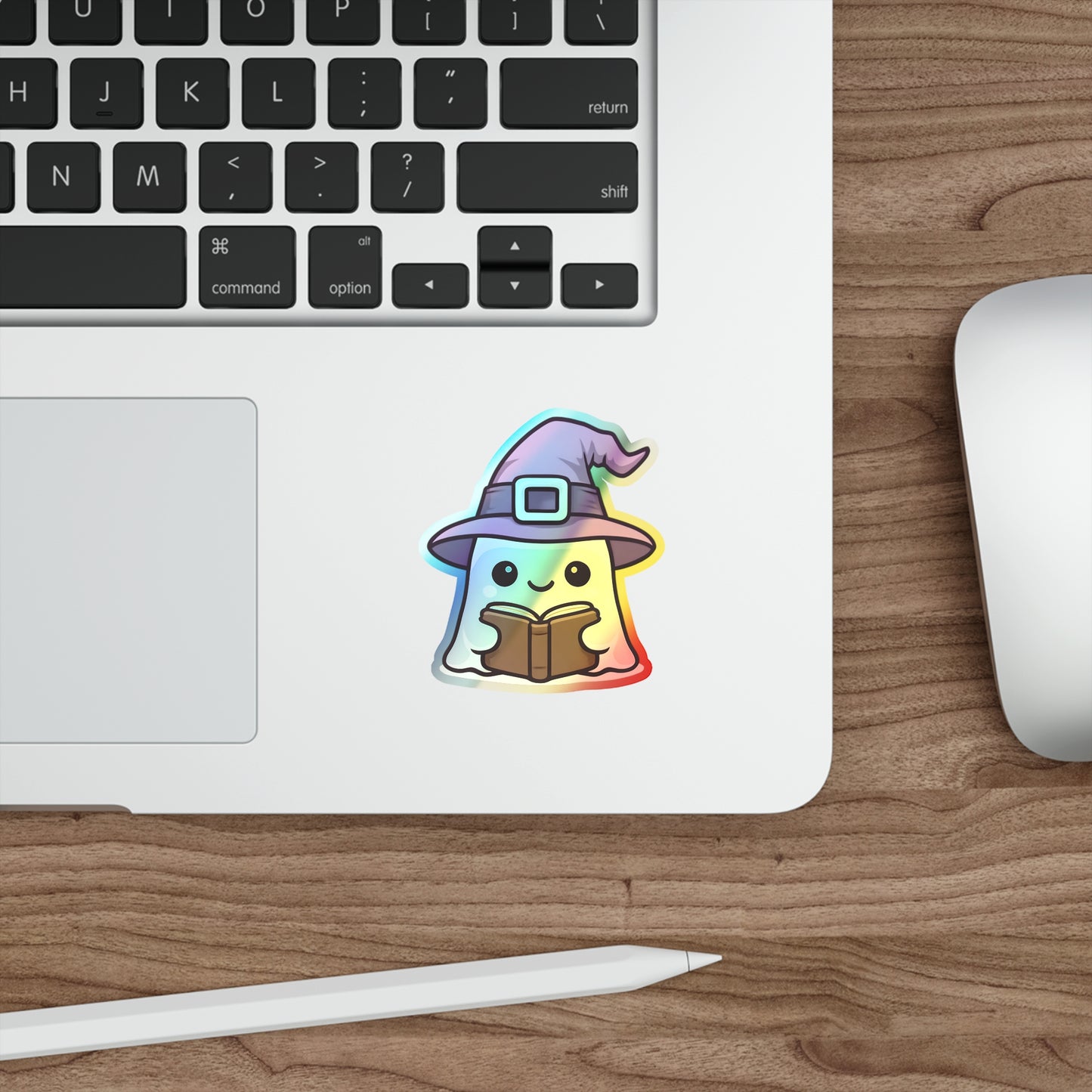 Holographic Ghost Witch Sticker
