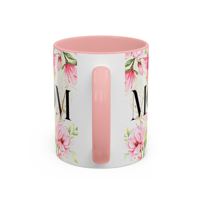 Floral Mom Accent Coffee Mug - Perfect Gift for Mother's Day