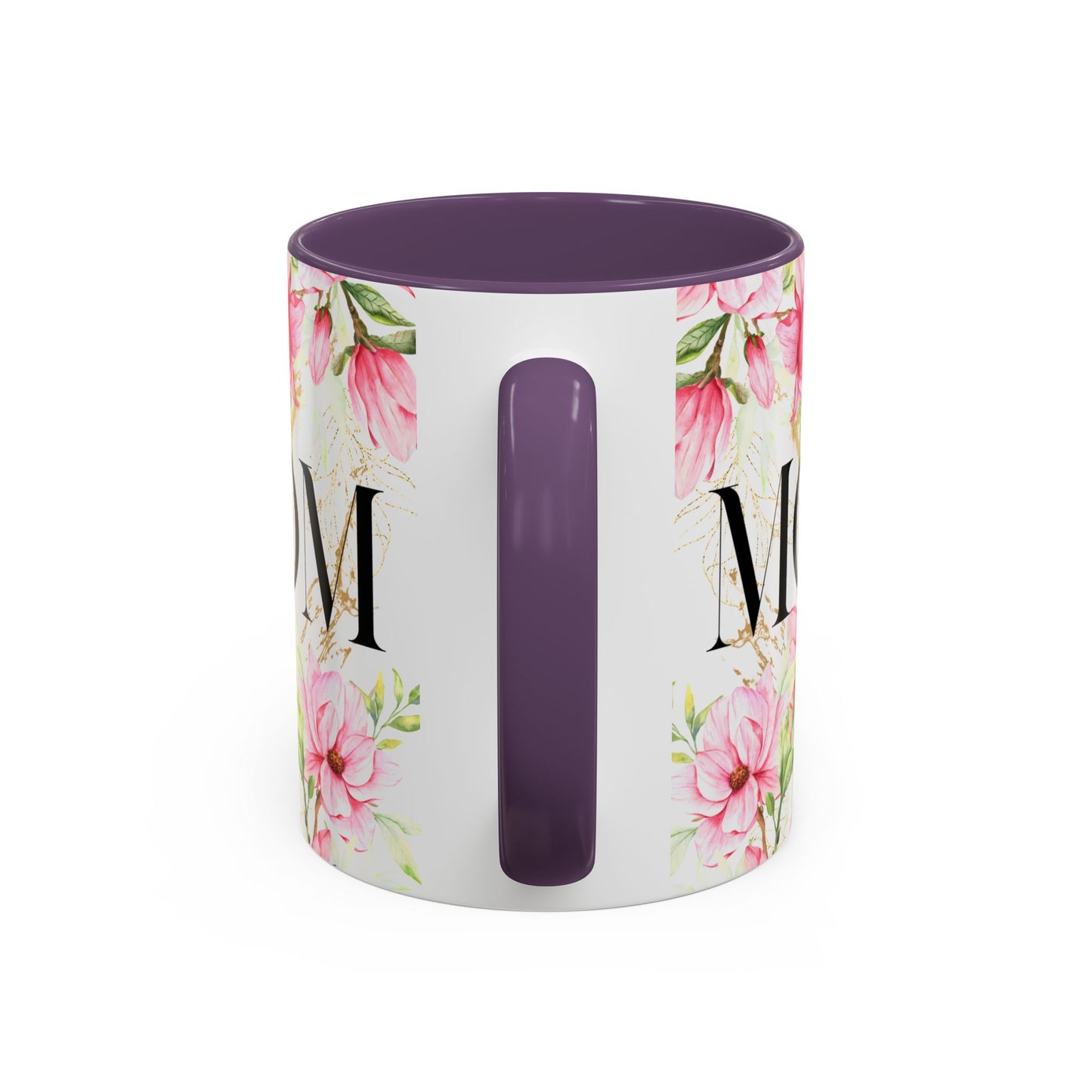 Floral Mom Accent Coffee Mug - Perfect Gift for Mother's Day