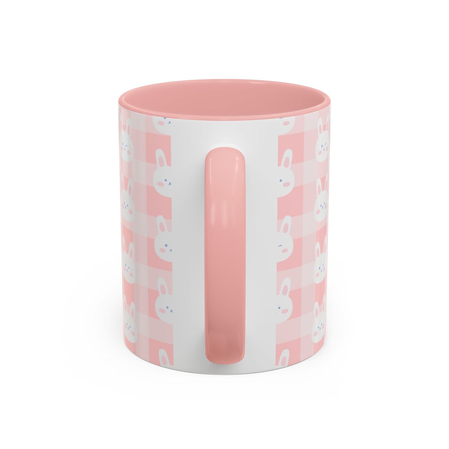 Cute Bunny Plaid Coffee Mug - Perfect for Easter and Spring Celebrations