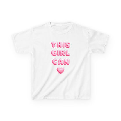 'This Girl Can' Empowering Girls Tee - Cute & Confident Design