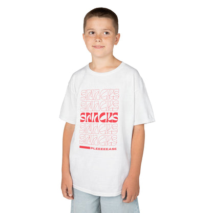 Red Boys Snacks Tee - Fun & Comfy Cotton T-Shirt for Snack Lovers