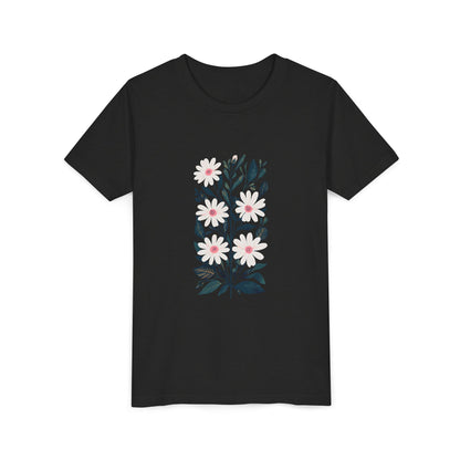 Daisy Botanical Girl's Garden Short Sleeve Tee - Nature Inspired Floral Design