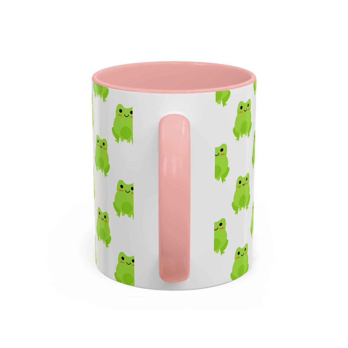 Cute Frog Pattern Coffee Mug – Fun Green Frog Design for Nature Lovers