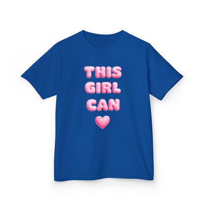 'This Girl Can' Empowering Girls Tee - Cute & Confident Design