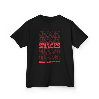 Red Boys Snacks Tee - Fun & Comfy Cotton T-Shirt for Snack Lovers