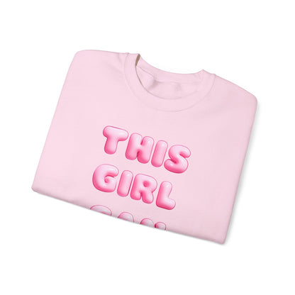 Girl Power Crewneck Sweatshirt - This Girl Can Statement