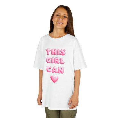 'This Girl Can' Empowering Girls Tee - Cute & Confident Design