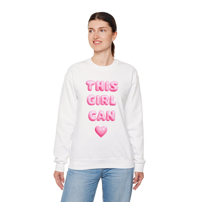 Girl Power Crewneck Sweatshirt - This Girl Can Statement