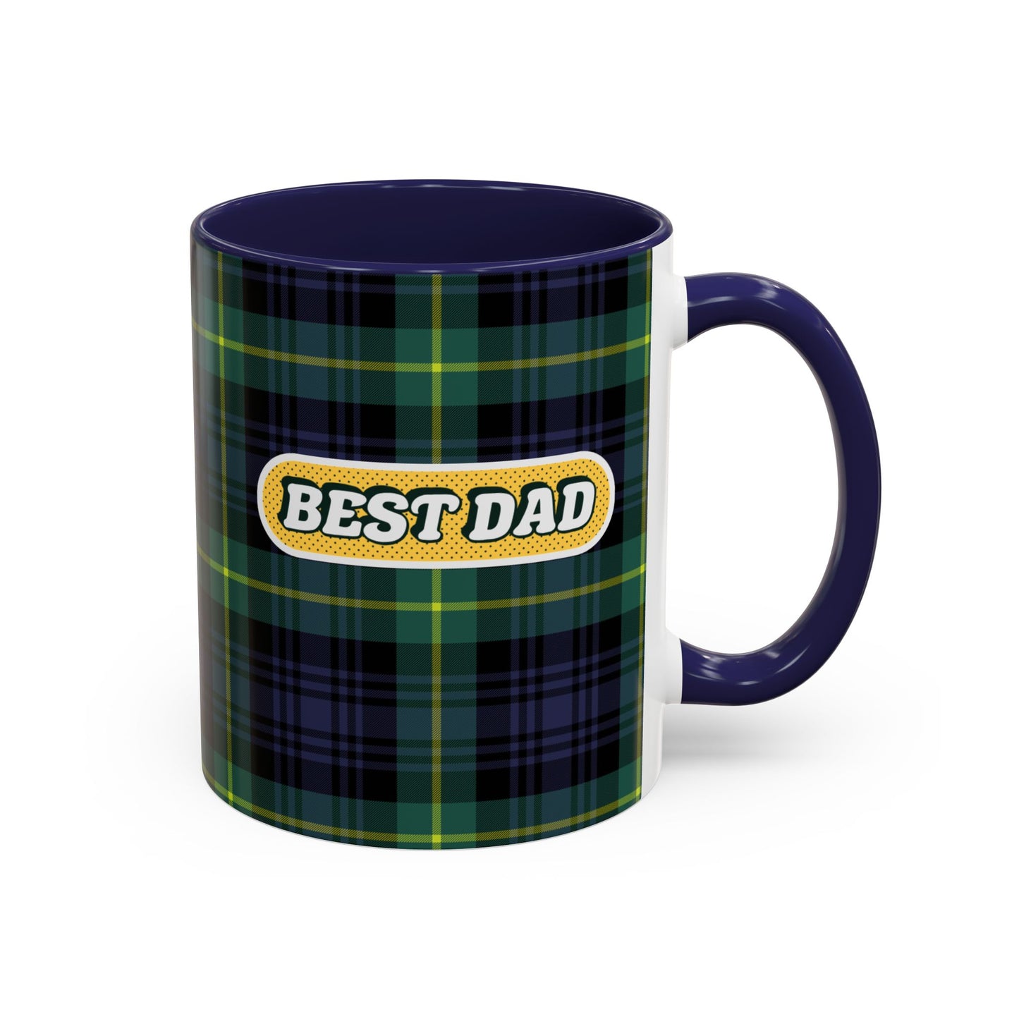 Best Dad Plaid Coffee Mug - 11oz & 15oz