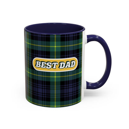 Best Dad Plaid Coffee Mug - 11oz & 15oz
