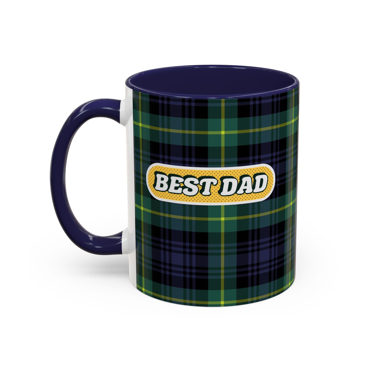Best Dad Plaid Coffee Mug - 11oz & 15oz