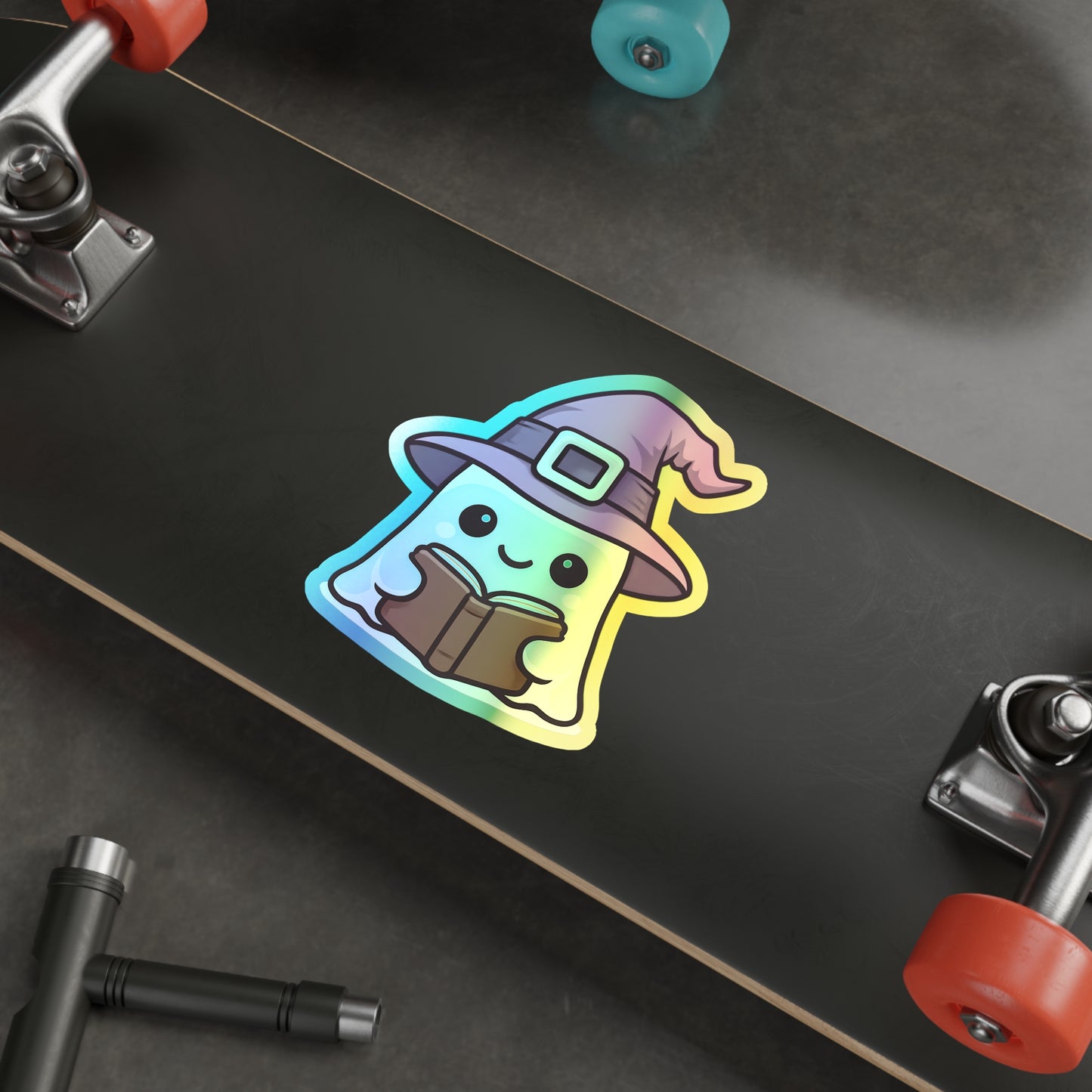 Holographic Ghost Witch Sticker