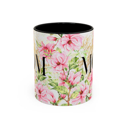 Floral Mom Accent Coffee Mug - Perfect Gift for Mother's Day