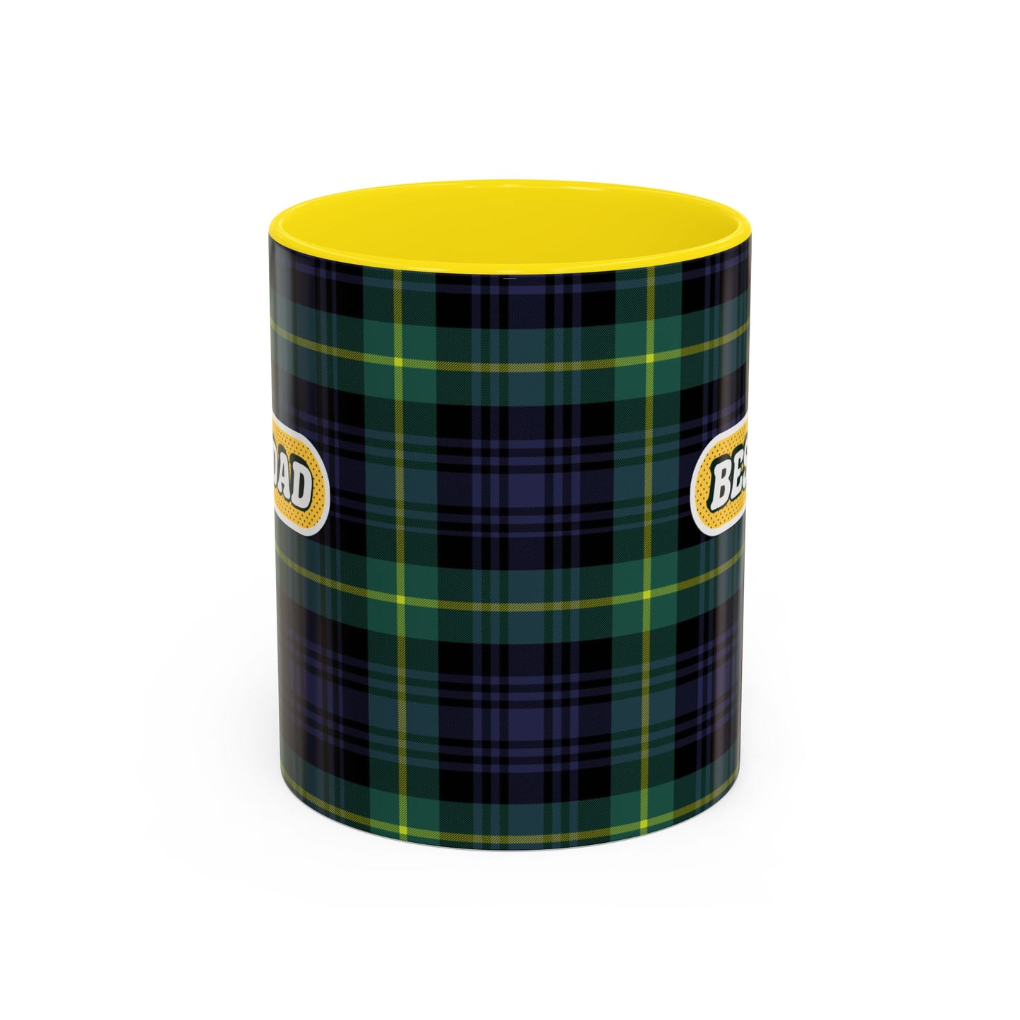 Best Dad Plaid Coffee Mug - 11oz & 15oz