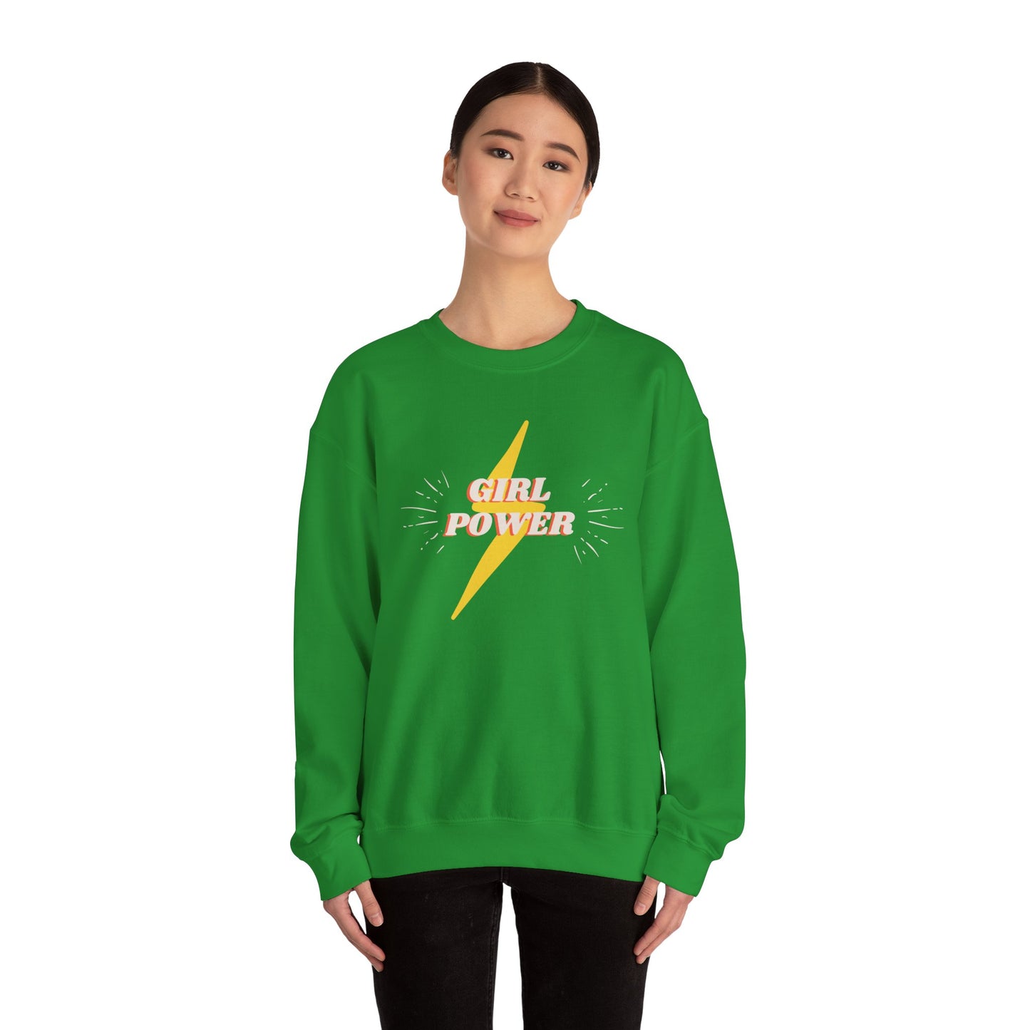 Mom's Girl Power Crewneck Sweatshirt - Cozy and Empowering Apparel