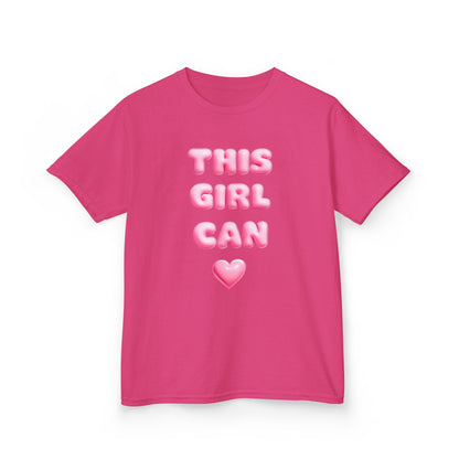 'This Girl Can' Empowering Girls Tee - Cute & Confident Design