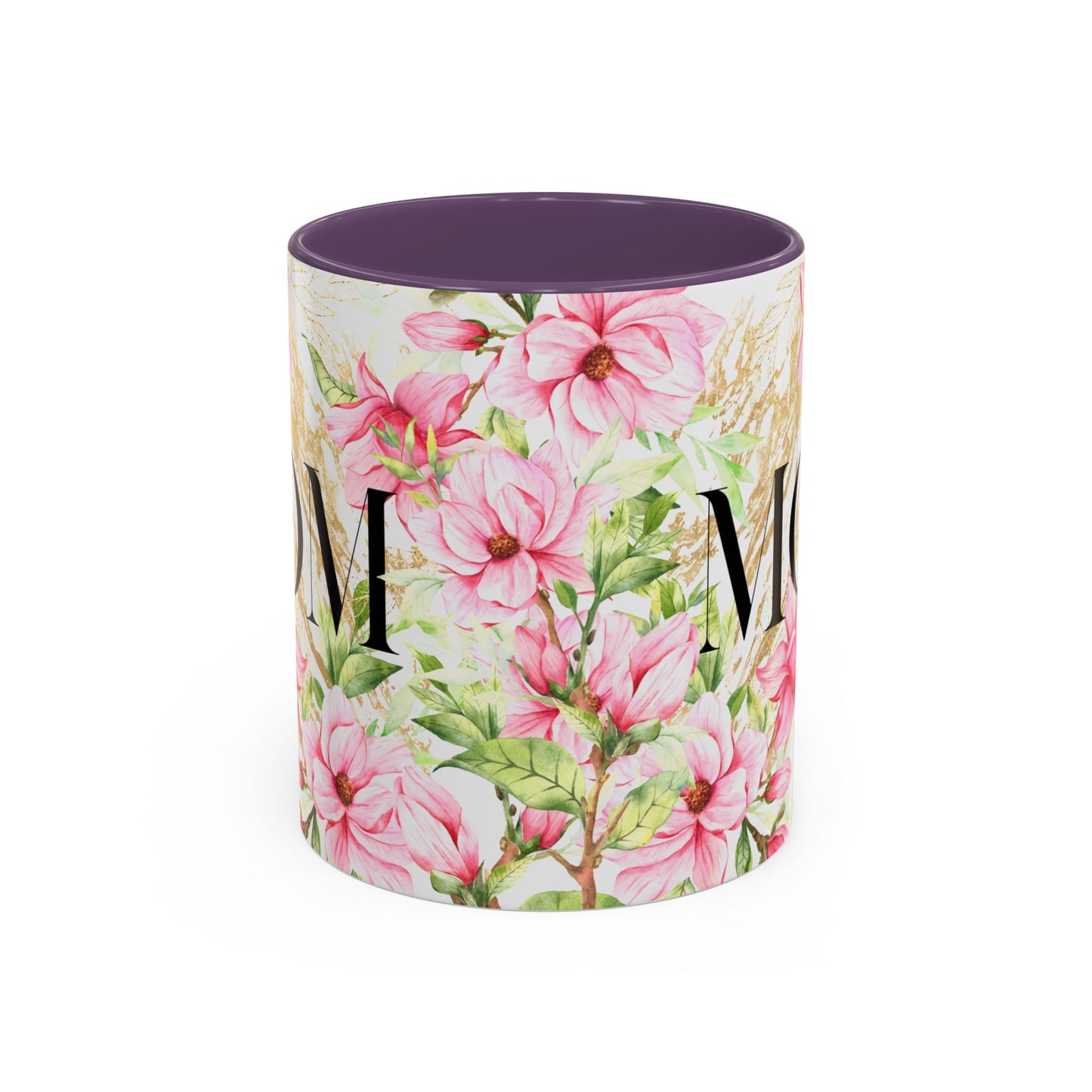 Floral Mom Accent Coffee Mug - Perfect Gift for Mother's Day