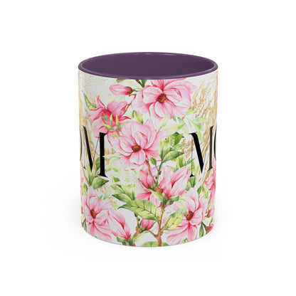 Floral Mom Accent Coffee Mug - Perfect Gift for Mother's Day