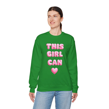 Girl Power Crewneck Sweatshirt - This Girl Can Statement