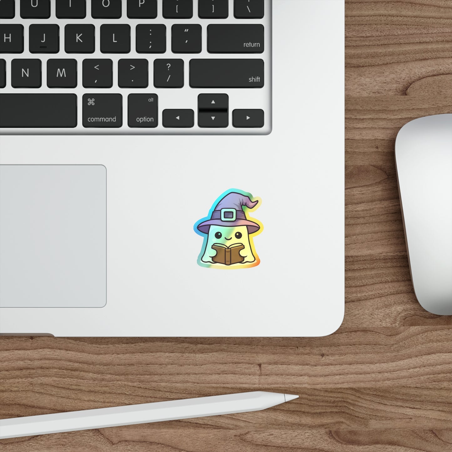 Holographic Ghost Witch Sticker