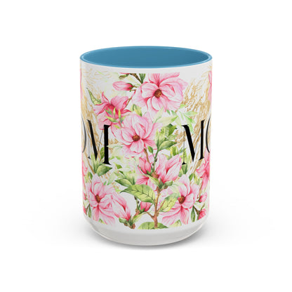 Floral Mom Accent Coffee Mug - Perfect Gift for Mother's Day