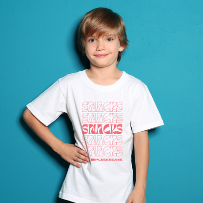 Red Boys Snacks Tee - Fun & Comfy Cotton T-Shirt for Snack Lovers