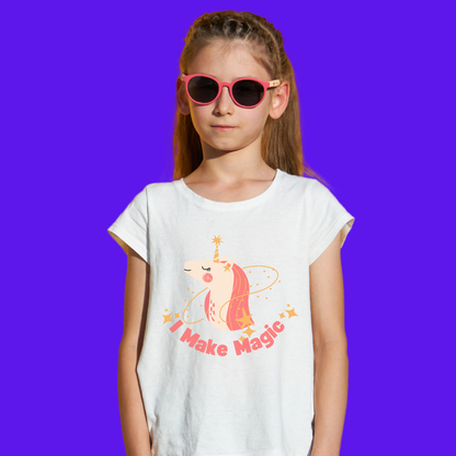 I Make Magic Kids Unicorn T-Shirt - Fun Cotton Tee for Creative Kids